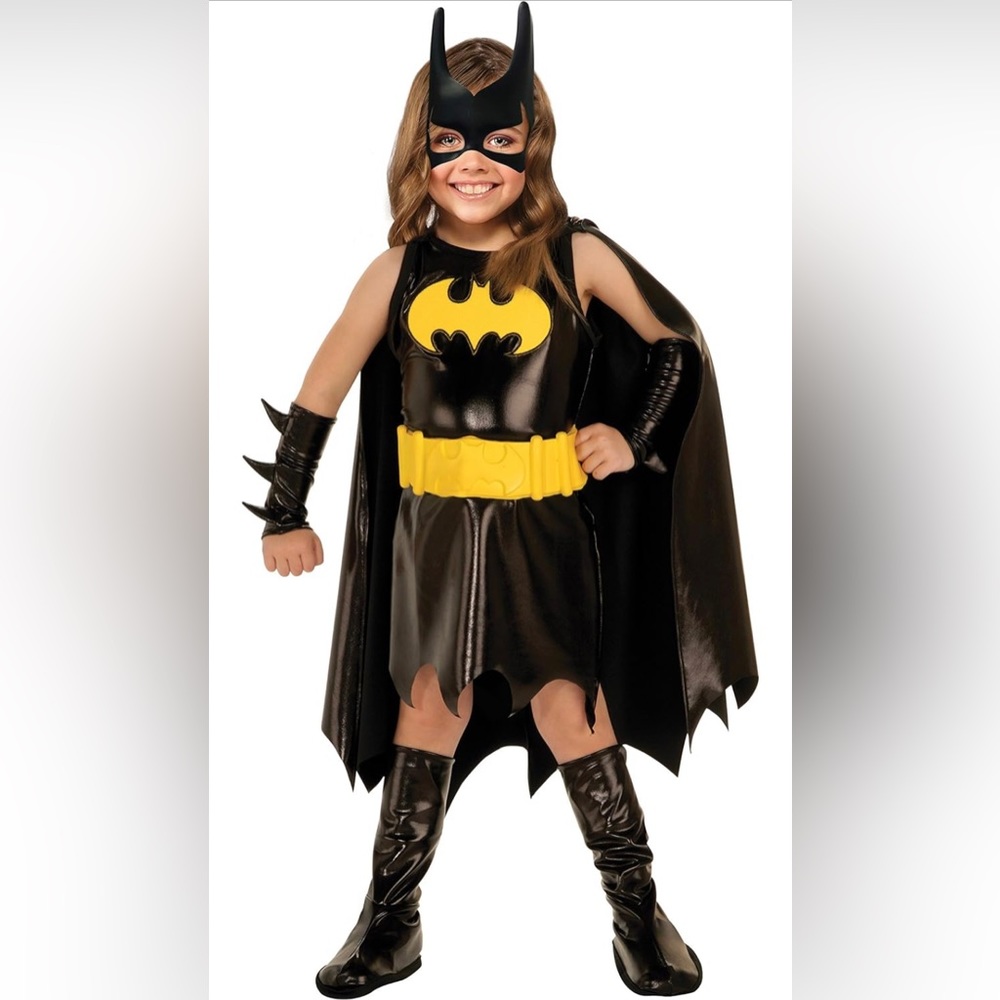 Little girls Batman costume. Size Medium